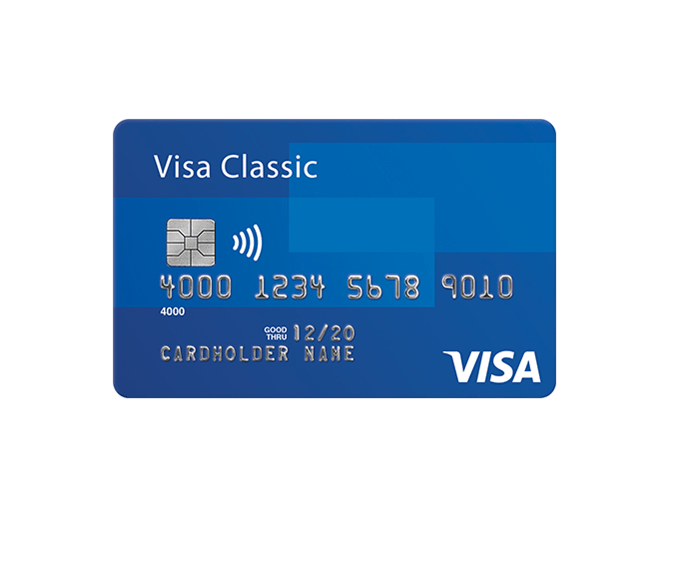 thẻ tín dụng mặt trước