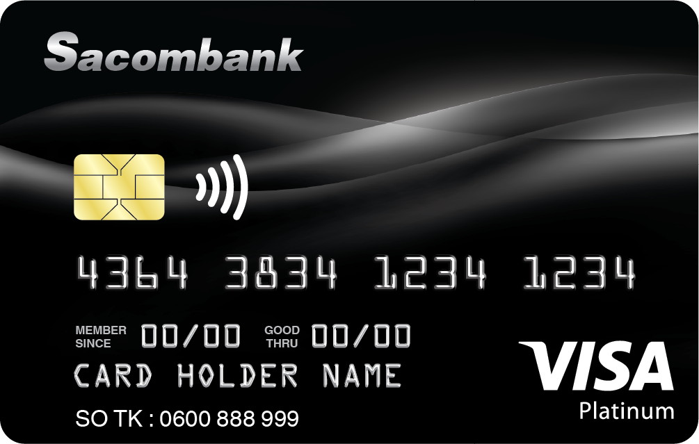Thẻ tín dụng Sacombank Visa Platinum