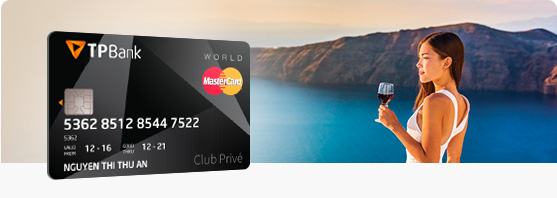 Thẻ tín dụng TPBank World MasterCard Club Privé