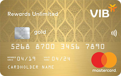 Thẻ tín dụng VIB Rewards Unlimited