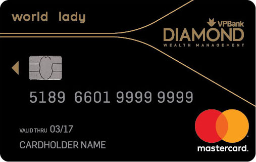 Thẻ tín dụng VPBank Diamond World Lady MasterCard