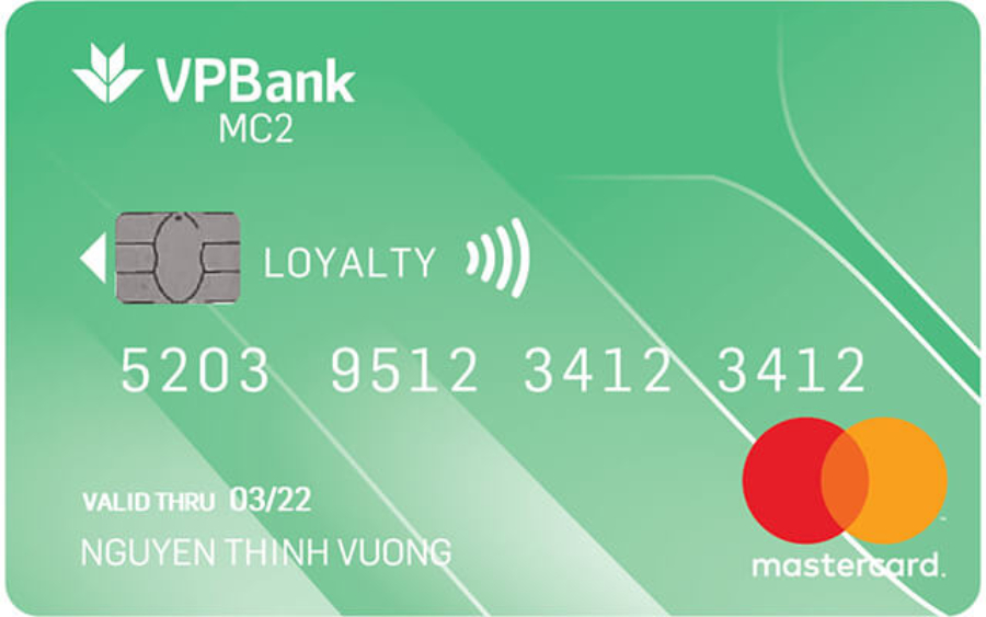 Thẻ tín dụng VPBank MC2 MasterCard