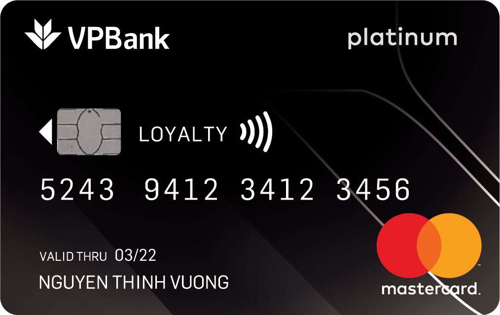 Thẻ tín dụng VPBank Platinum MasterCard