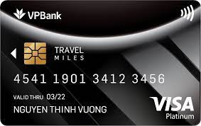 Thẻ ghi nợ quốc tế VPBank Visa Platinum Travel Miles