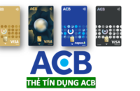 Danh sách 09 thẻ tín dụng ACB