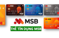 Danh sách 05 thẻ tín dụng MSB
